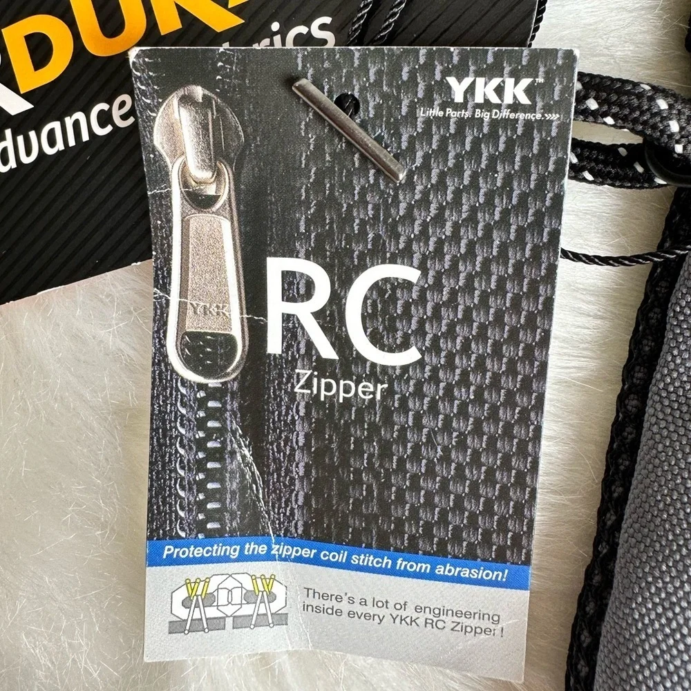 NWT Cordura Advanced Fabric Accessory Utility Pouch Dark Grey and Black